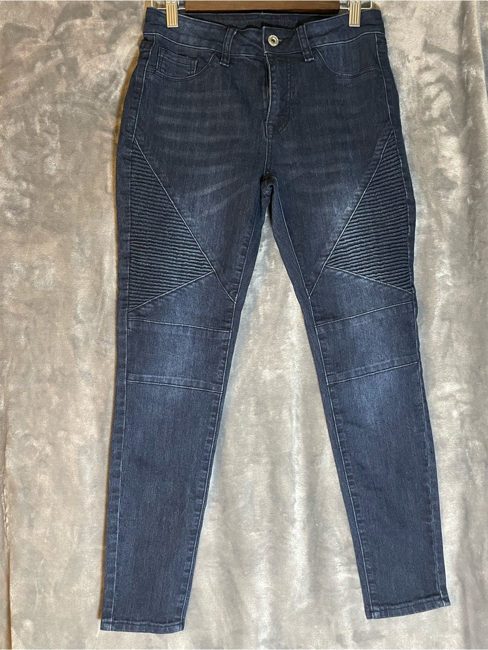 Arizona Jean Company Dark Blue Skinny Moto Jeans